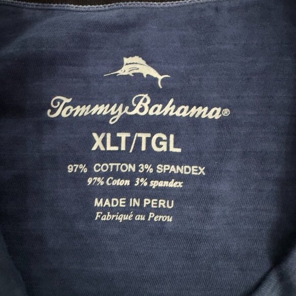 Tommy Bahama Long-Sleeve Crewneck Tee – Blue– Size XLT - Picture 5 of 14